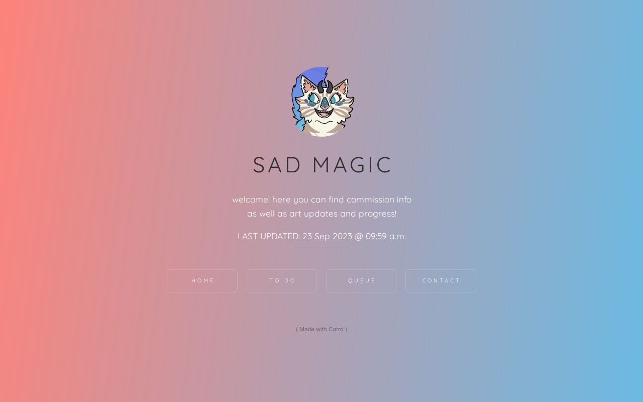 Sad Magic Card sm